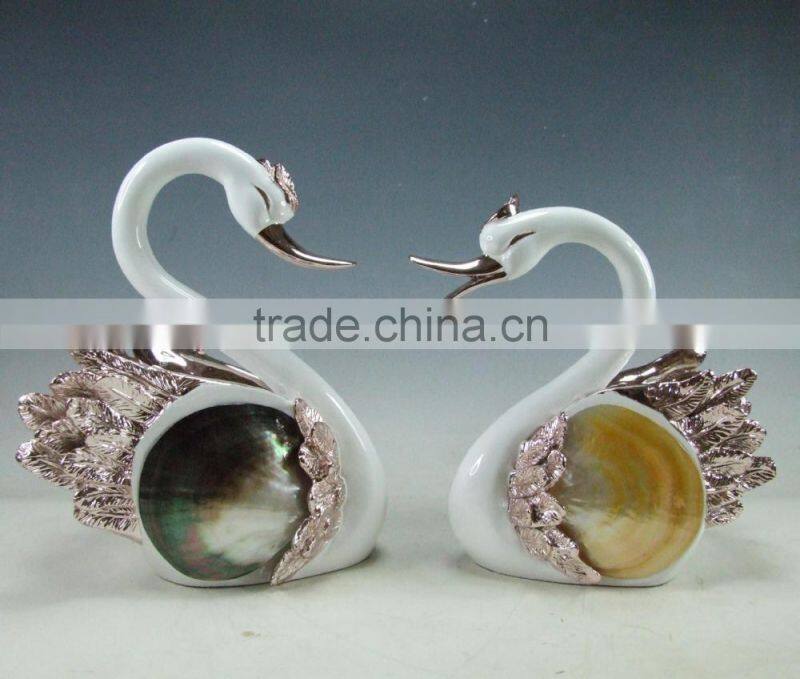 Polished whitelip mother of pearl shell inlay