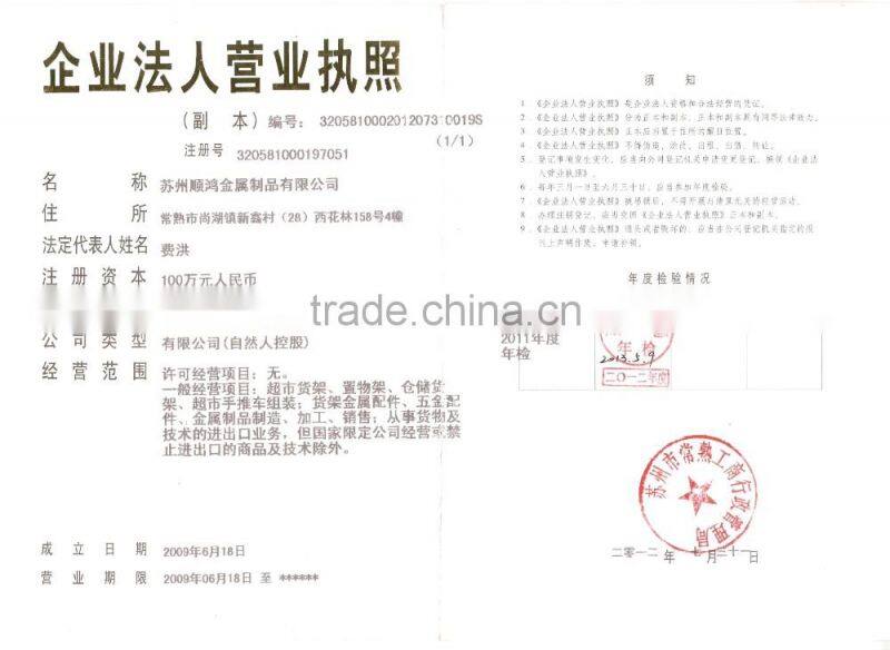 Heavy duty wire mesh storage cage for warehouse