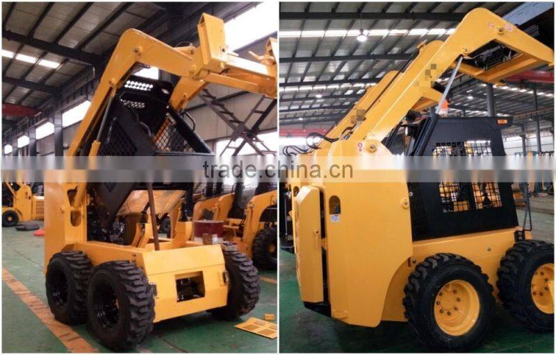 Hot Small Chinese Bobcat Skid Steer Tires 12-16.5 JC60 Mini Skid Steer Loader for Sale