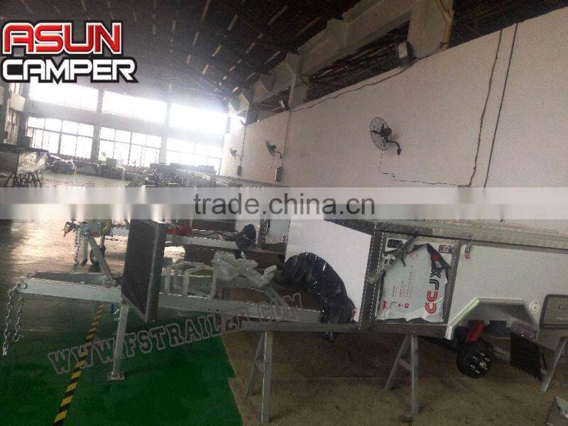 Hot selling outdoor off road hard floor camping trailer