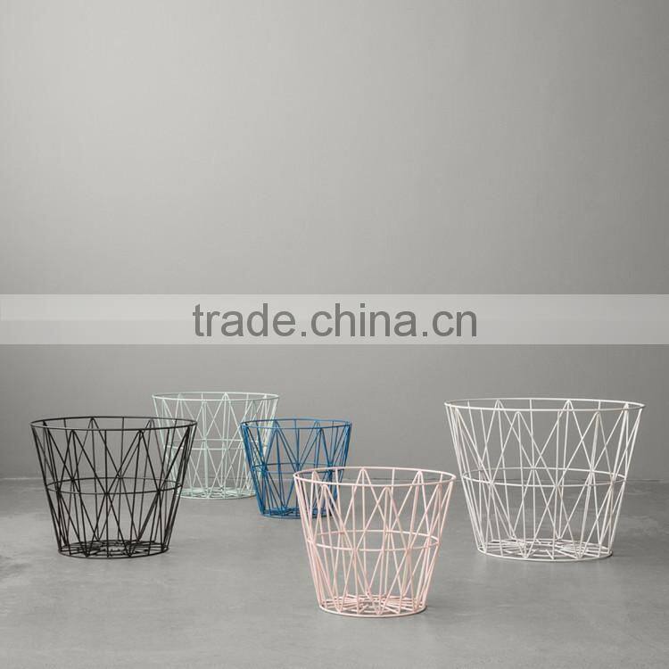 New design multicolor sundries storage basket wholesale cheap wire baskets