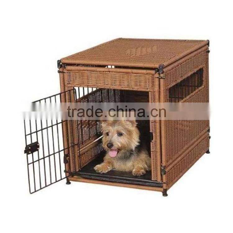 Cat pet product factory latest supply resin wicker & metal craft luxury cat cage