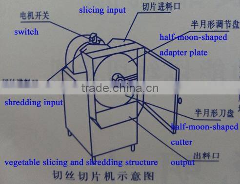 multi-function vegetable slicing and shredding machine