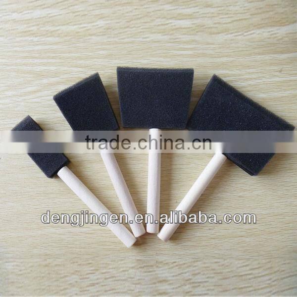 Low-density Flexible Durable Oil Painting Yellow Color Paint Foam Roller Brush