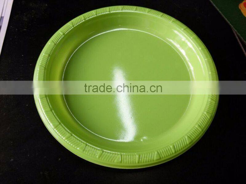 7" inch disposable PS colorful plastic plates party tray