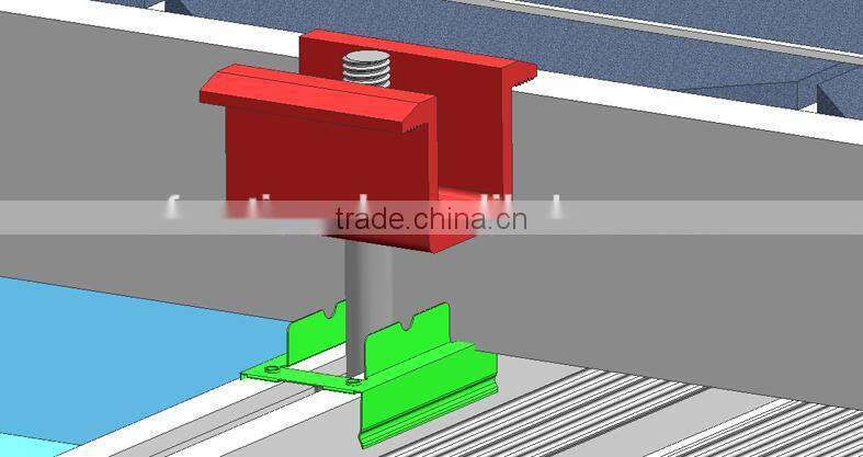 high quality steel structure prevent water leaking rooftop Solar panel mounting system