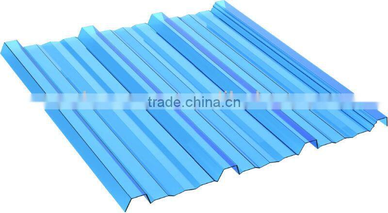 Co-Extruded Plastic Polycarbonate Corrugated Roofing Sheet (Valuview Blue TRIMDEK)