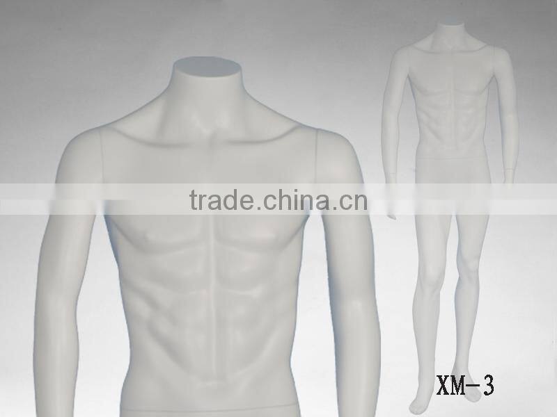headless movable garment display male mannequin for sale