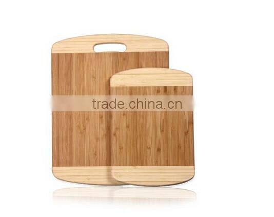 100% Natural Bamboo Chopping Cutting Board 2-Piece Set