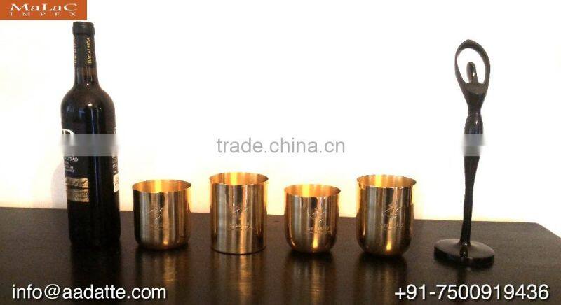 Brass candle cup copper candle jar with lid