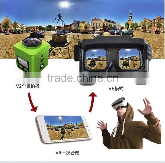 2016 New Unique Design HD Cube Mini 360 Degree Full View Sports Camera Wifi Mini Camera Waterproof 1080P Sports Camera