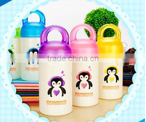 Wholesale Stock Small Order 420ML Plastic Big Head Handle Cup
