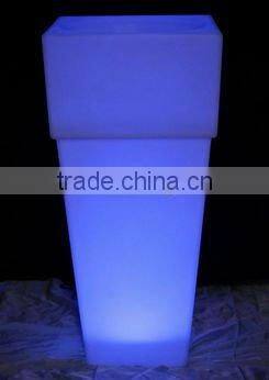 FO-9530 LED illuminate flower planter,home ornaments flower pots,tall flower vase