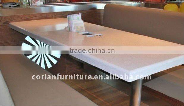 Corianfurniture acrylic restaurant/cafe/bar dinning table