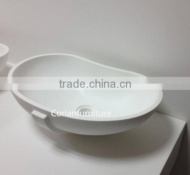 New design bathroom vanity solid surface bathroom art basin