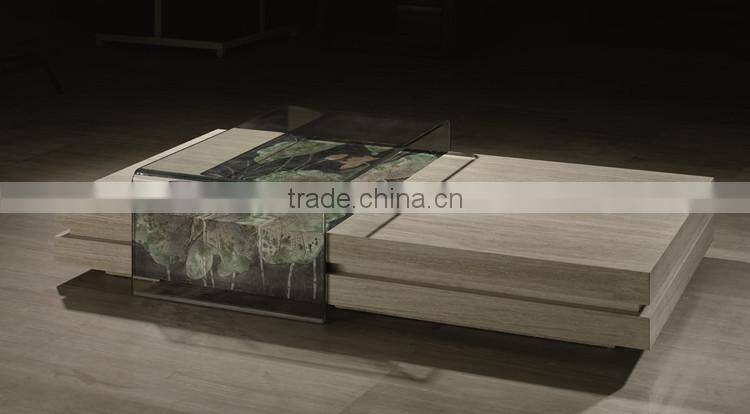 KD236G Natural Iran travertine stone coffee table