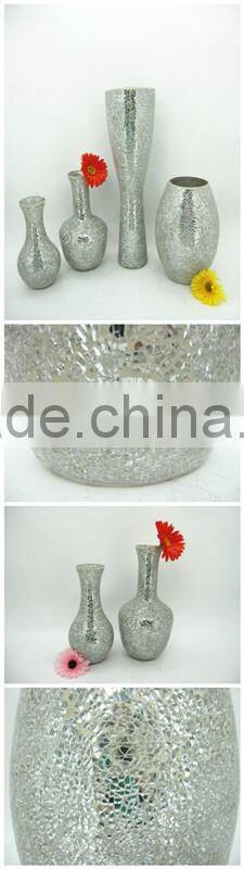 Table Decor Beautiful Mosaic Anniversary Glass Vase