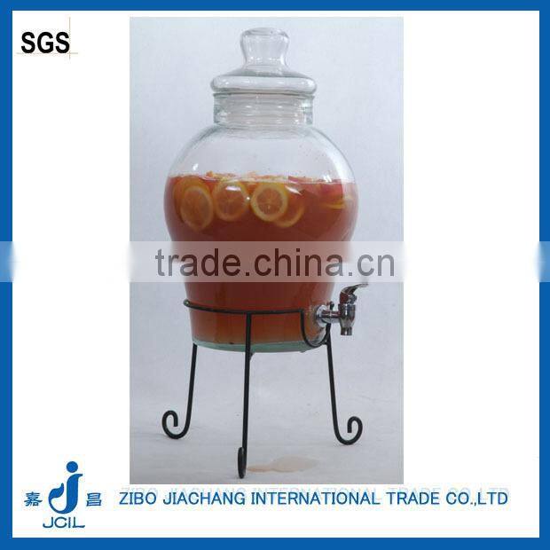 PJ24 clear glass beverage dispenser