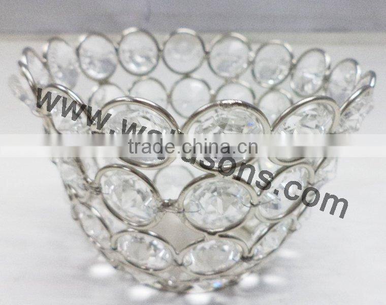 Decorative Floor crystal trays For Weddings