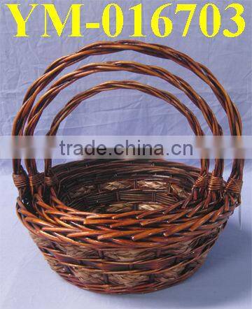 Willow Basket for Flowers