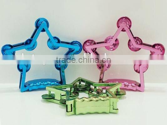 wholesaler plastic tambourine party cheering items Colorful Hand bell for school