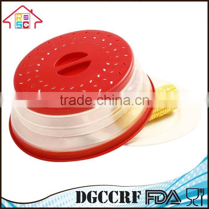Collapsible Splatter Shield Microwave Food Cover