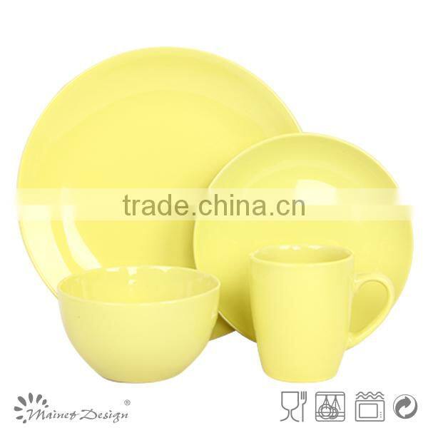 solid color ceramic 16 pcs houseusing sets China wholesale
