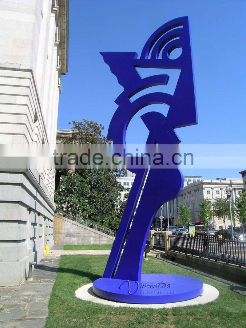 garden large outdoor decorate metal craft stainless steel modern sculpture