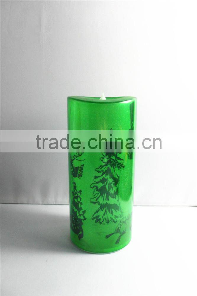 color changing glass candle holder for home decoration