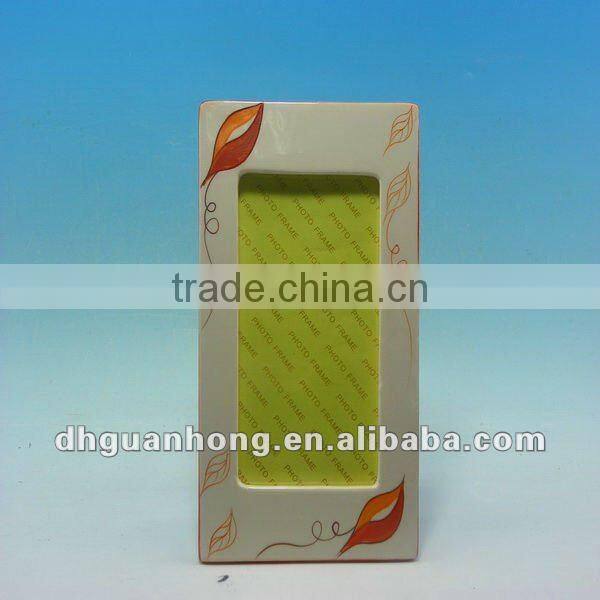 2012 hot sale Yellow ceramic picture frame
