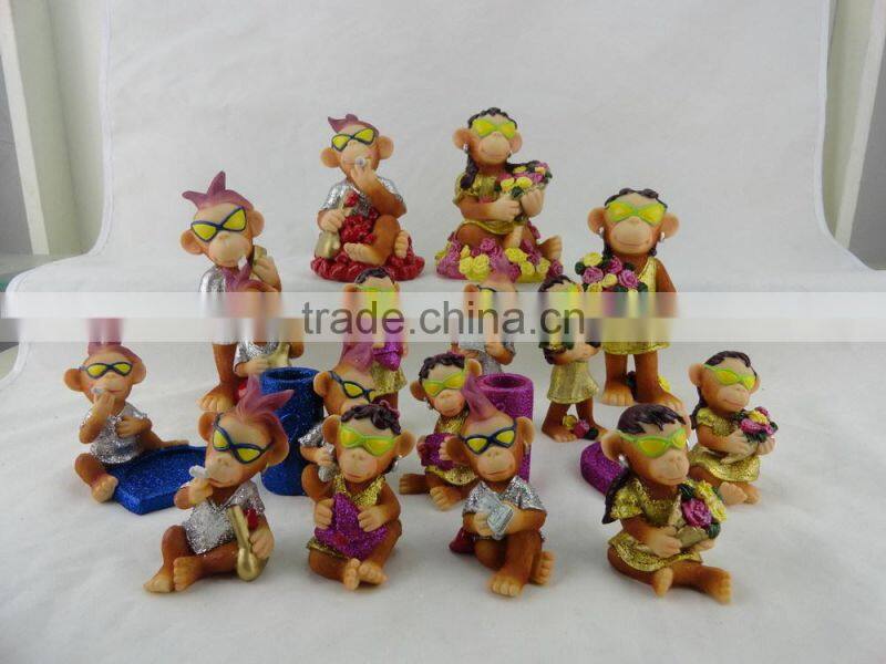 New design polyresin monkey for 2016 russia new year