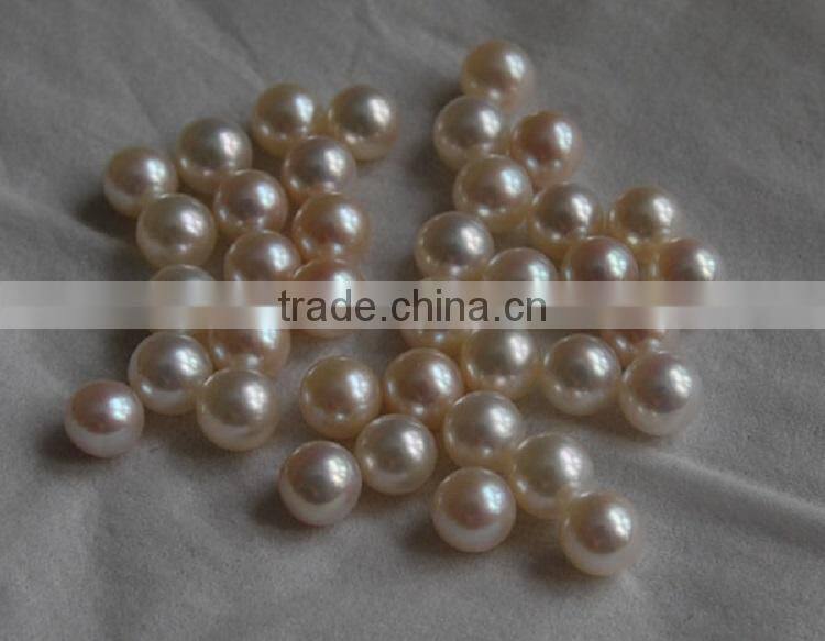 7-8mm white round freshwater pearls