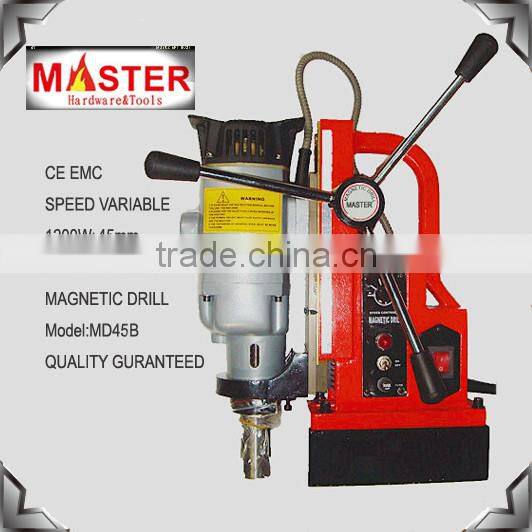 MASTER Speed Adjustable 1200W Portable Magnetic Drills (MD45)