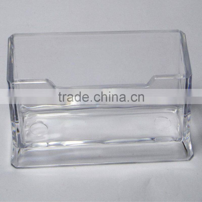 High quality transparent deskstop plastic name card holder