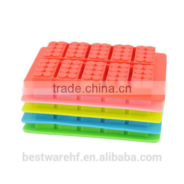 Tetris wholesale shaped silicone custom reusable blocks mini ice molds