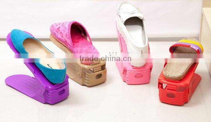 Wholesale Plastic Adjustable Shoe Display Stand Racks