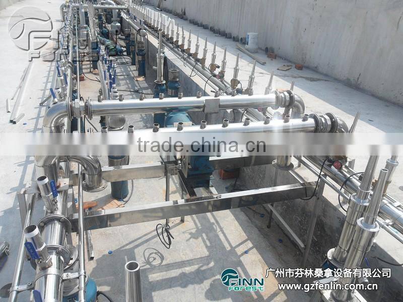 Big fountain movie water screen for projector