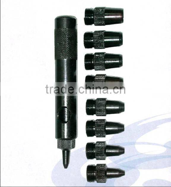 9PC Hand Manual Hole Punch Bit Press Tool Set For Sheet Metal Hand Tool