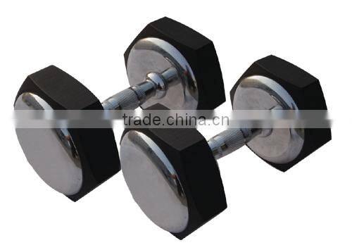 Black chrome dumbbell