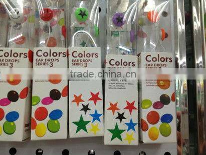 sunflower earphones Headphones 3.5MM BASS MP4 MP3 1 earphone