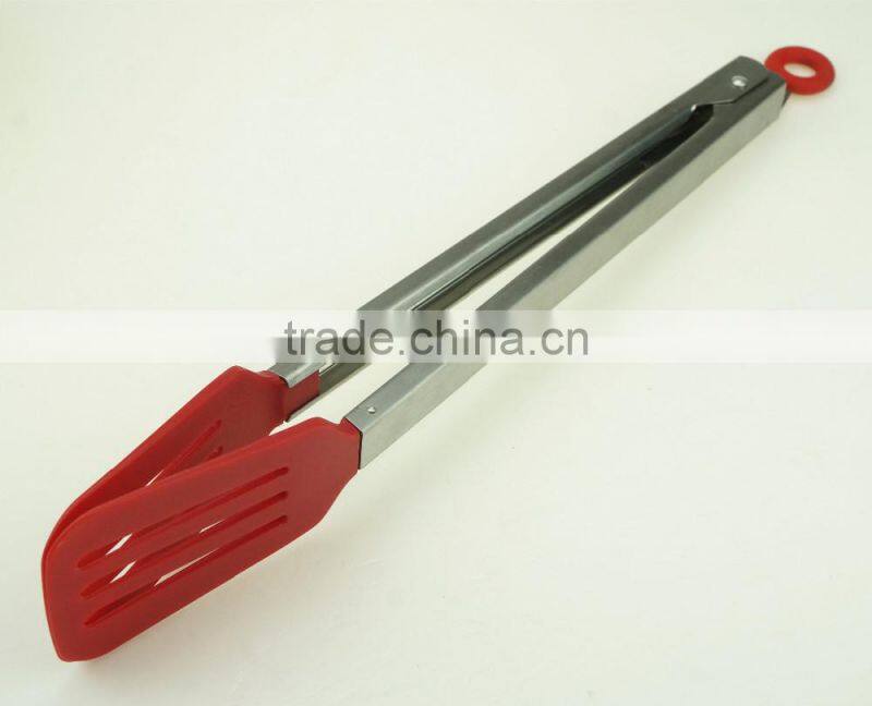 35023 Good Quality Nylon Kitchen Tongs BBQ Cooking Food salad Tongs