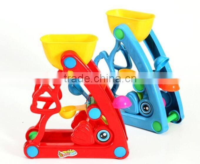 Summer Plastic Windmill And Molds Beach Toy Set