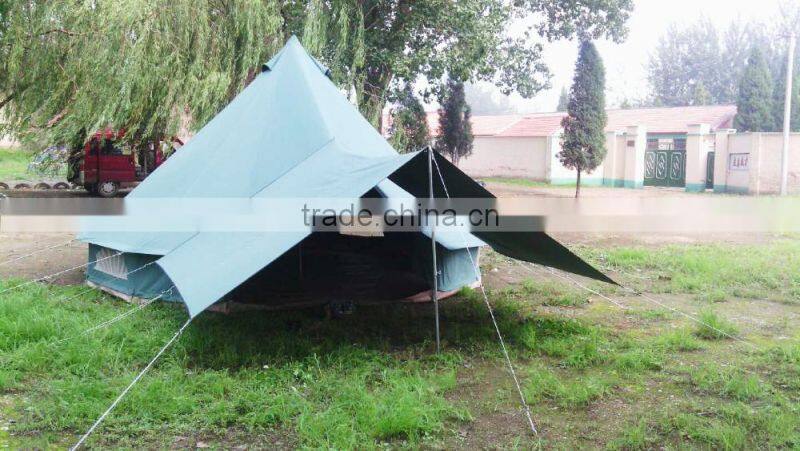 Outdoor high quality cotton canvas Bell Tent for camping