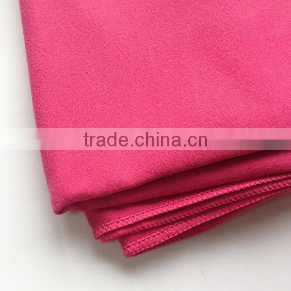 antibacterial quick dry suede towel microfiber suede towel