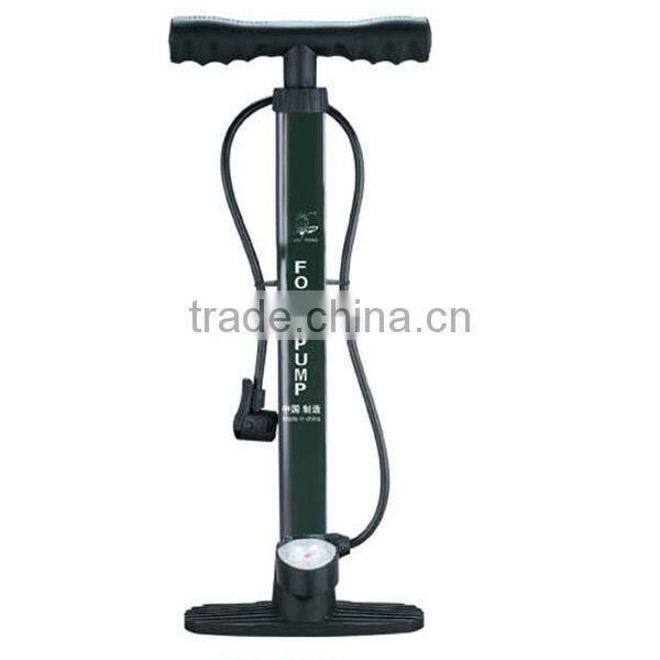 Single Barrel Aluminium Mini Bike Pump With Gauge