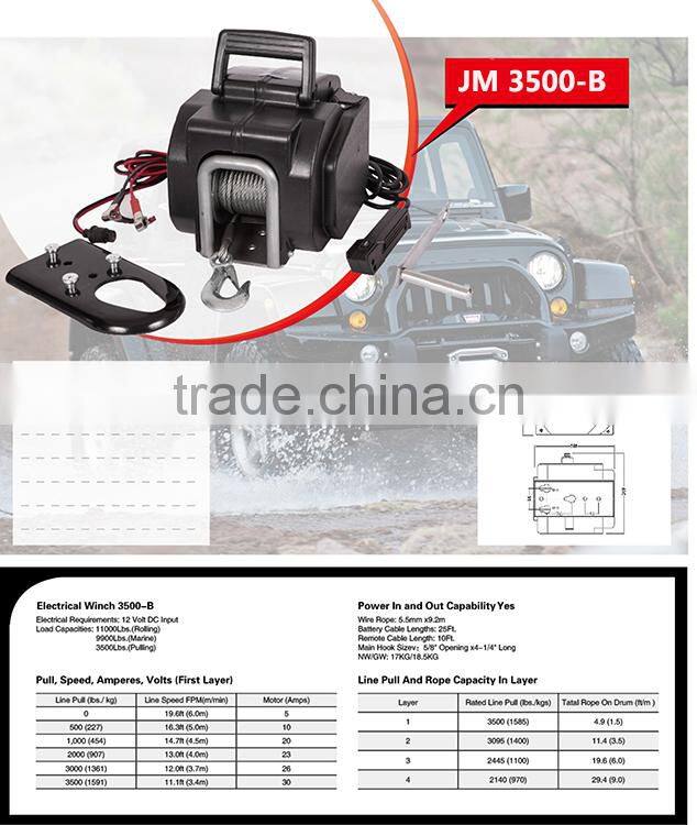 3500IBS Electric Winch For Marine Use