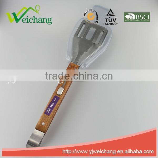 WCJ1094 premium whole Stainless Steel Food Tong BBQ Food Tong With Fork sugar tong serve tong hot sale