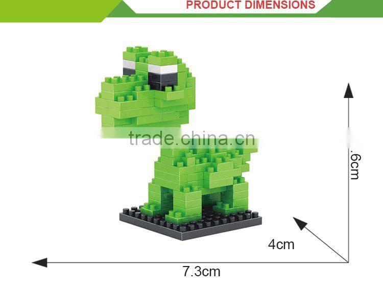 Hot sale children intelligence toys puzzle mini dinosaur building blocks