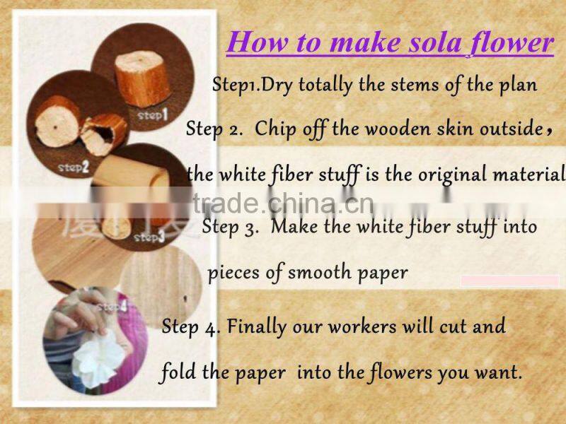 well designed Handmade sola flower of fragrance diffuser for housing decoration ---- Bud rose