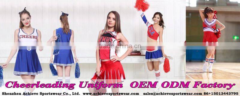 Plus size wholesale cheerleading uniforms custom